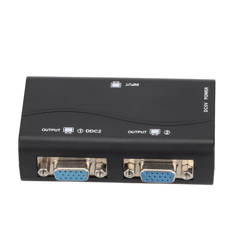 Vga Splitter 1 Port To 2 Ports 250Mhz Usb Power 1920X1440 1080P Video Sharing 4111340301736