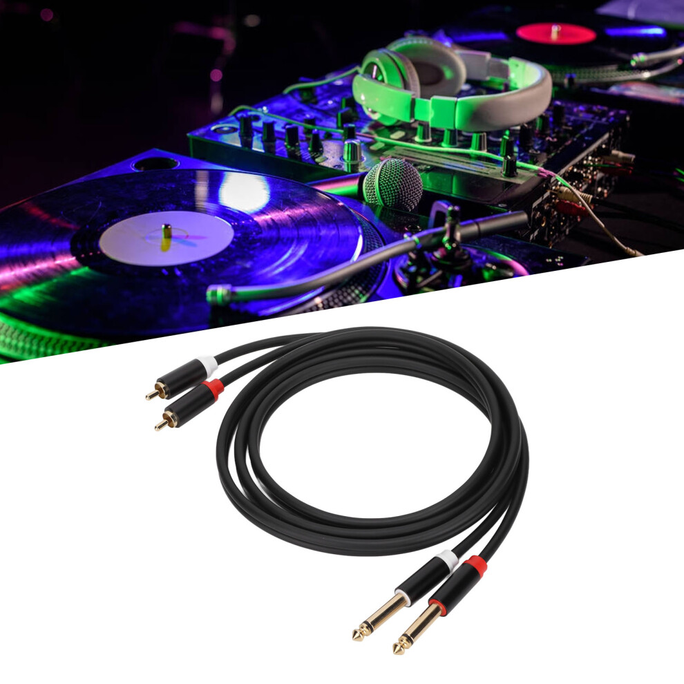 Durable 1/4In 4.9Ft Rca To Ts Cable With Anti-Interference Shielding 6941340302147