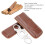 Leather Travel Cigar Case for 2 Cigars, Portable, 6.5x18cm 13