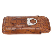 Leder-Zigarrenetui 3-teiliges Reiseset, 189 cm, 7,13,5 Zoll