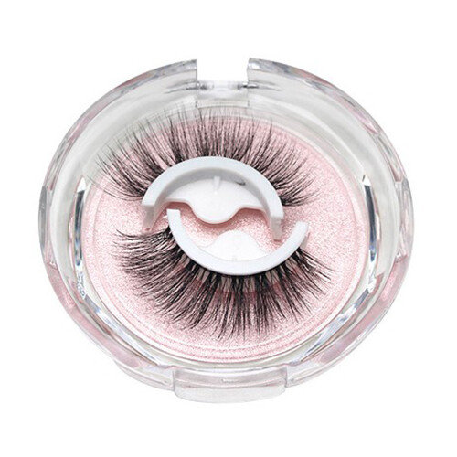 Natural Look Self-Stick Synthetic Fiber Eyelashes - Quick 3-Second Application 1