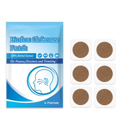 Herbal Motion Sickness Patch, 6pcs, Fast Relief for Nausea & Dizziness 1