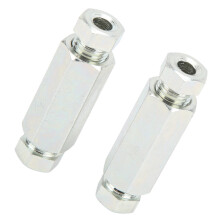 Easy Install 3/8in Brake Pipe Unions for Pre-1980 US/UK Cars - 2Pcs Set