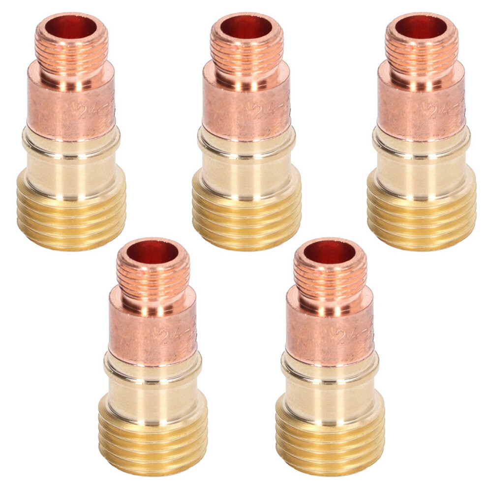 Durable 5-Pack Metal Gas Lens Collet Bodies 3/32In For Tig Wpâ17 18 26 6901340304671