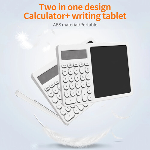 Calculatrice à 10 chiffres avec écran LCD et bloc-notes 2