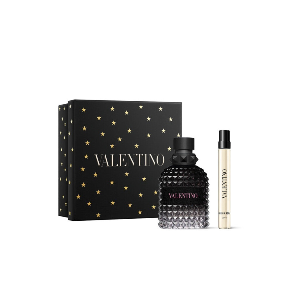 Valentino Born in Roma Uomo 50ml EDT & 10ml Travel Spray Gift Set