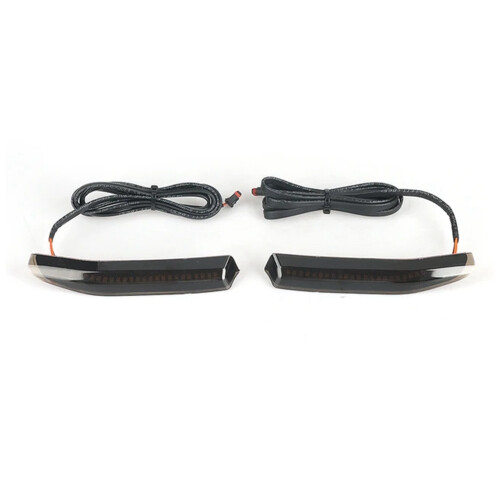 Motorcycle Top Box Trunk Tour Tips Side LED Light for Honda Black