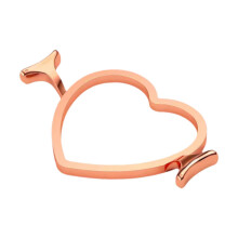 Wax Seal Tool Metal Sealing Wax Tool for 1 Inch Stamp with Wing Wax Vehicle, Pink Heart Design for DIY Decoration