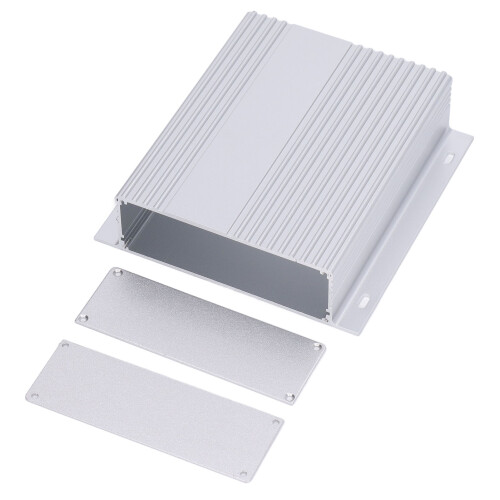 Caja de proyecto 6063-T5 41x147x150mm plateado mate