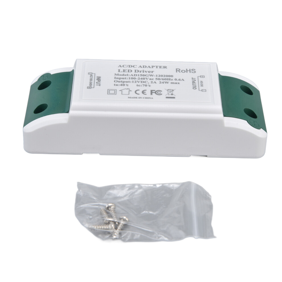 12V Dc 24W 2A Led Driver Power Transformer For Strip & Cabinet S Light 7901340307718