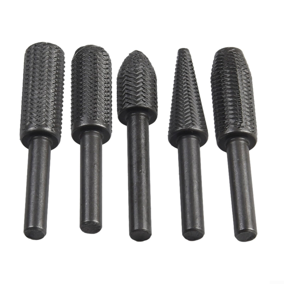 Professional Rotary File Set, 5-Piece, For Efficient Grinding, Deburring, And Shaping Of Soft Metals 6947110069463