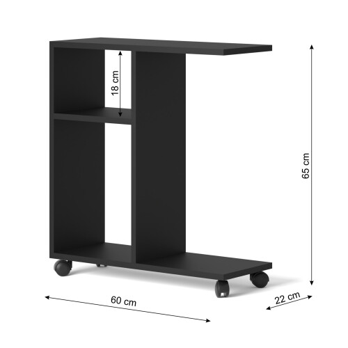 (Black mat, Trasco 1) Coffe table Trasco 2