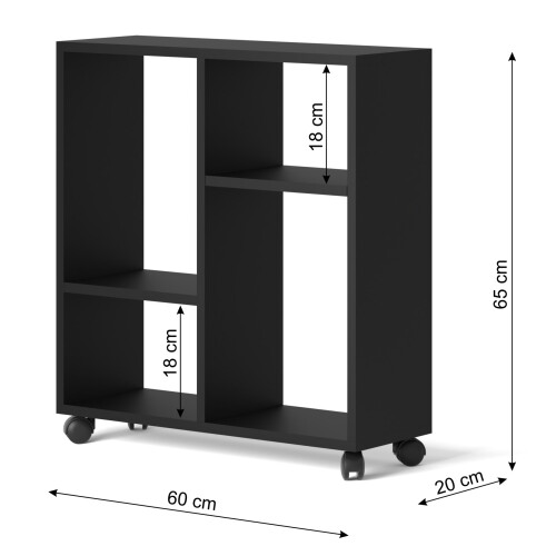 (Black mat, Trasco 2) Coffe table Trasco 2