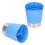 Dispenser di cannucce blu compatto a 3 scomparti 11