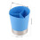 Dispenser di cannucce blu compatto a 3 scomparti 9