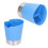 Dispenser di cannucce blu compatto a 3 scomparti 6