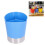 Dispenser di cannucce blu compatto a 3 scomparti 16