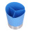 Dispenser di cannucce blu compatto a 3 scomparti 15
