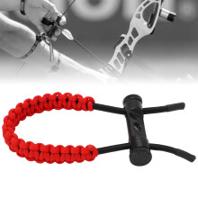 Roter Nylon-Verbundbogen-Handgelenkschlinge mit verstellbarem geflochtenem Seil für Training