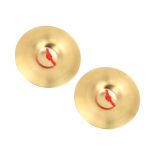 Paire de cymbales crash en laiton, 14,7 cm, jaune, jouet pédagogique