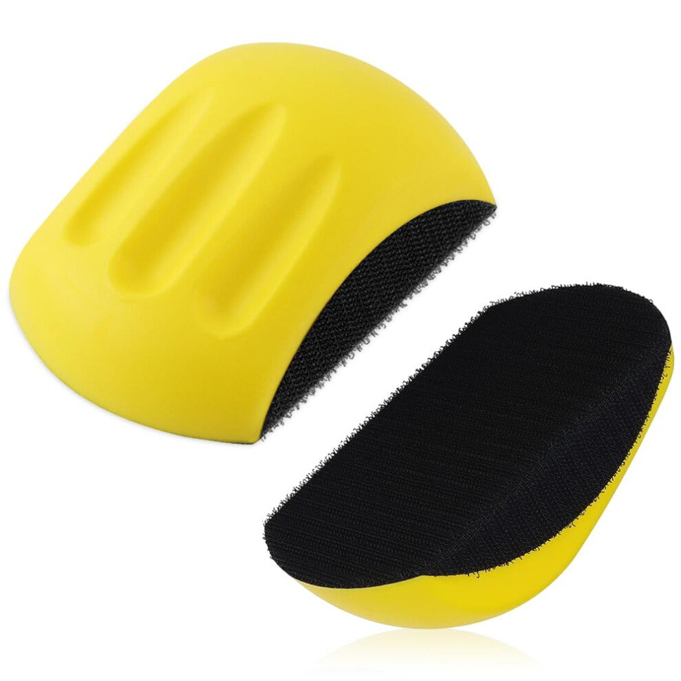 Manual Sanding Block Pack Of 2, 5 Inch Mouse-Shaped Hand Sander For Diy Woodwork Crafts And Furniture Restoration 6493810638695