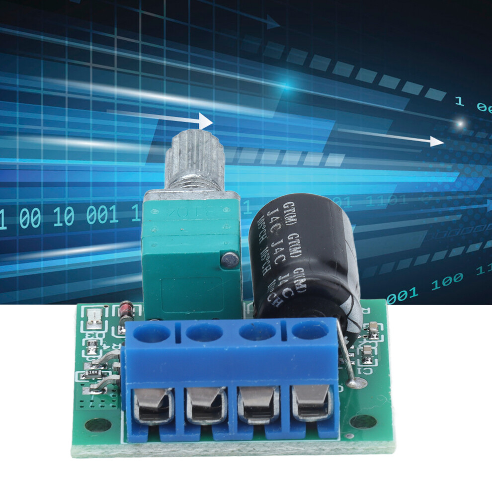 Pwm Motor Speed Controller 0-5A 4.5V-35V Dc Dimmer With Knob 4061340313720
