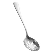 Slotted Spoon Stainless Steel for Serving Spaghetti Cooking Utensil Kitchen Tool Food Strainer Silver Finish