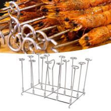 DZ201 8QT Soporte para brochetas, acero inoxidable 18x11.5x12 cm
