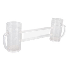 Anti-Drop Acrylic Beer Mug with Handle, 570ML, 24cm