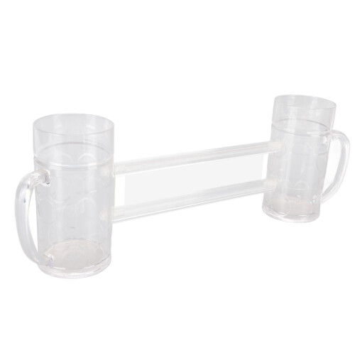 Anti-Drop Acrylic Beer Mug with Handle, 570ML, 24cm