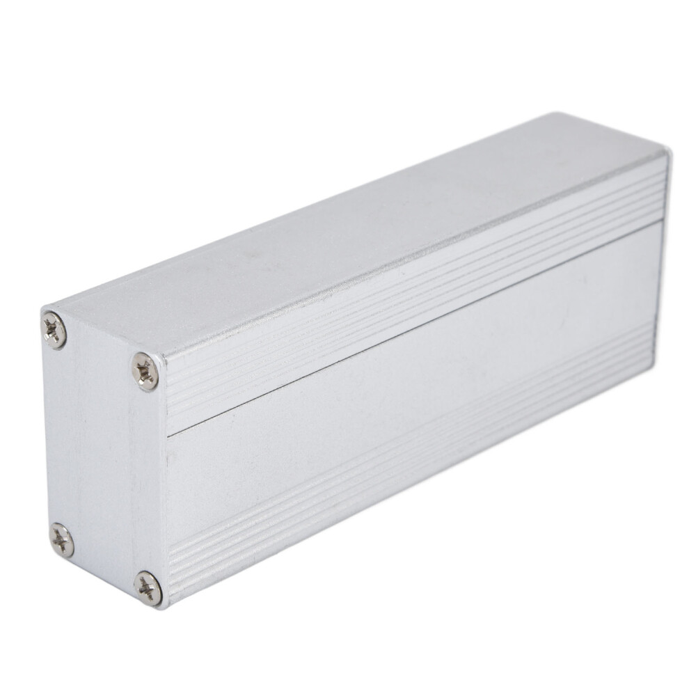 Aluminum Alloy Enclosure Power Amplifier Junction Box 25X40x110mm Grey 3051340316860