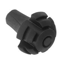 Trekking Pole Tip Set Replacement Accessory for Hiking Poles PVC Black Compatible with Trekking Poles 10mm and 12mm