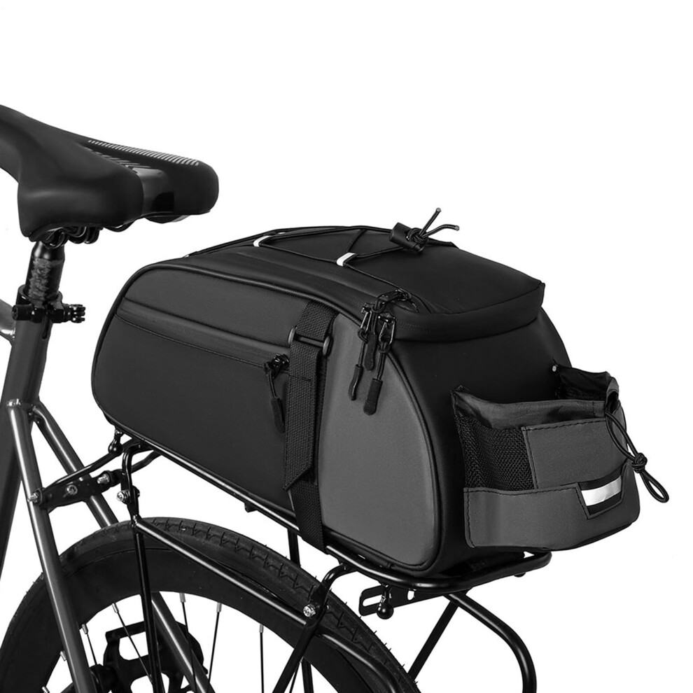 Générique Bike Rear Rack Bag, Large Capacity Water-Resistant Cycling Trunk Bag for Tools, Phones, Commuting and Touring