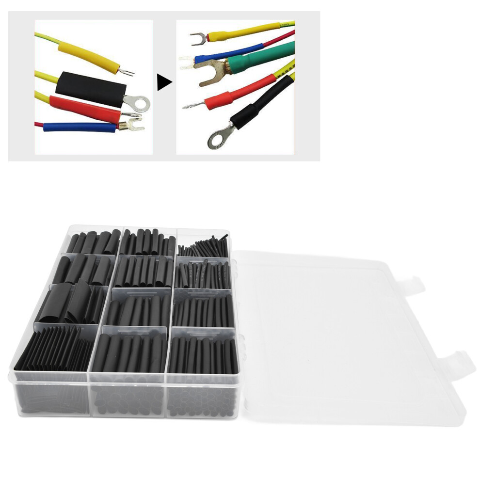 650Pcs Heat Shrink Tubing Boxed Insulated Flame Retardant Kit For Electronics 7901340318974