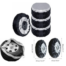Funda negra para neumático S 65*30cm / L 80*47cm 90-130g