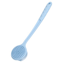 Gomme-dos en silicone à double face, brosse de douche à long manche, antidérapante, accessoire de bain