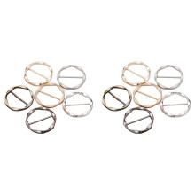 6 Pcs Scarf Ring Clip T Shirt Tie Clips for Women Tightener Clip