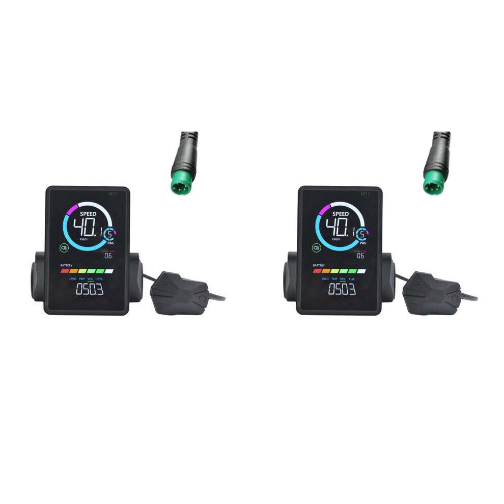 M7c-2 E-Bike Lcd Display Meter 24/36/48/60V For Mountain E-Bike 5Pin 4713420288564