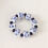 10PCS Ethnic Style Hand-Painted Blue White Beads Napkin Ring 5
