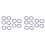 10PCS Ethnic Style Hand-Painted Blue White Beads Napkin Ring 1