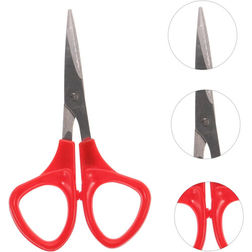 5 Pieces Embroidered Scissors Curved Fabric Embroidery Cross Stitch Tools Thread Cutter Sewing Scissors Random Color 2