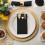 Dinner Napkins, Paper Napkins for Wedding Party Black 6