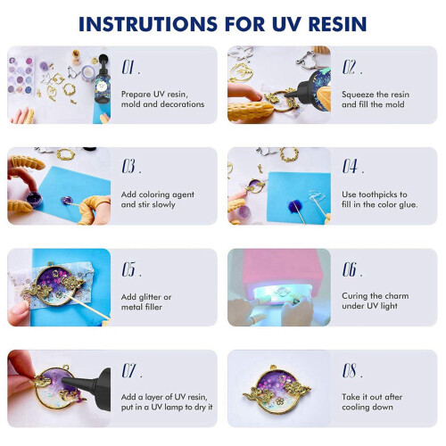 UV-hars - kristalheldere harde lijm, ultraviolet uithardende epoxyhars 1