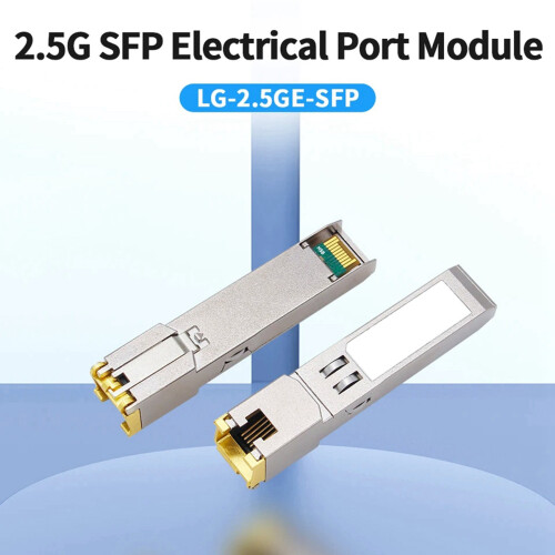 2.5G SFP Module 2500M Optical Port Turn to RJ45 Transceiver Module 1
