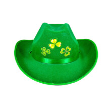 St. Patrick's Day Bucket Hat for Kids, Light Green Floral Pattern, One Size Fits All, Irish Celebration Accessory
