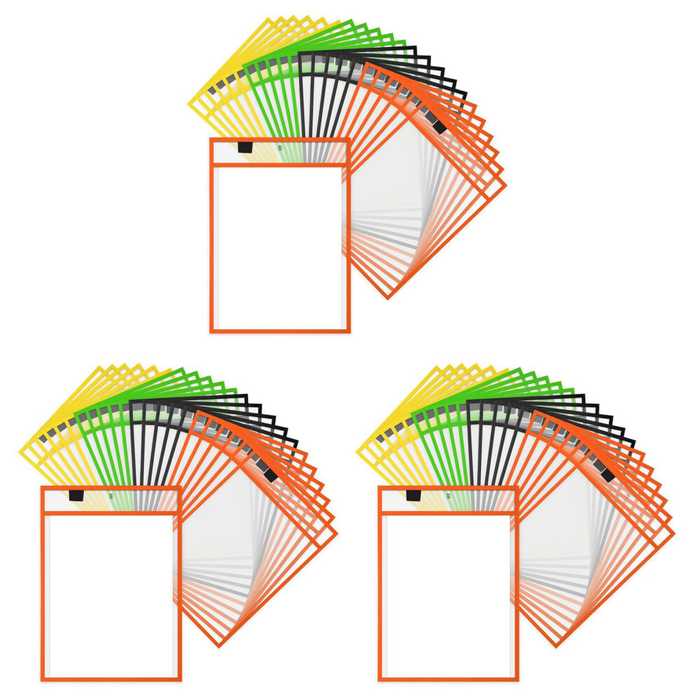 Portadocumenti Riutilizzabile In Plastica Con Tasca Portadocumenti Cancellabile A Secco C-image