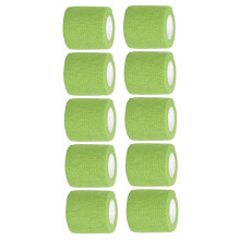 10 pezzi di benda autoadesiva 5cm x 450cm verde prato