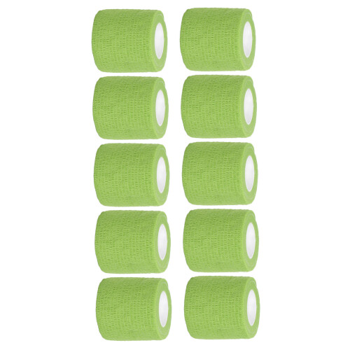 10 pezzi di benda autoadesiva 5cm x 450cm verde prato
