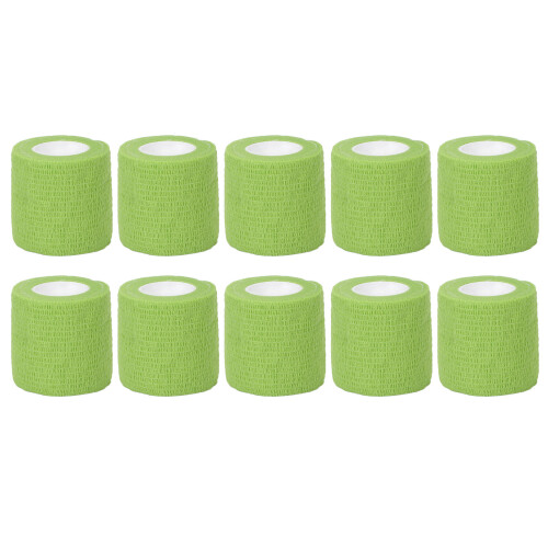 10 pezzi di benda autoadesiva 5cm x 450cm verde prato 1