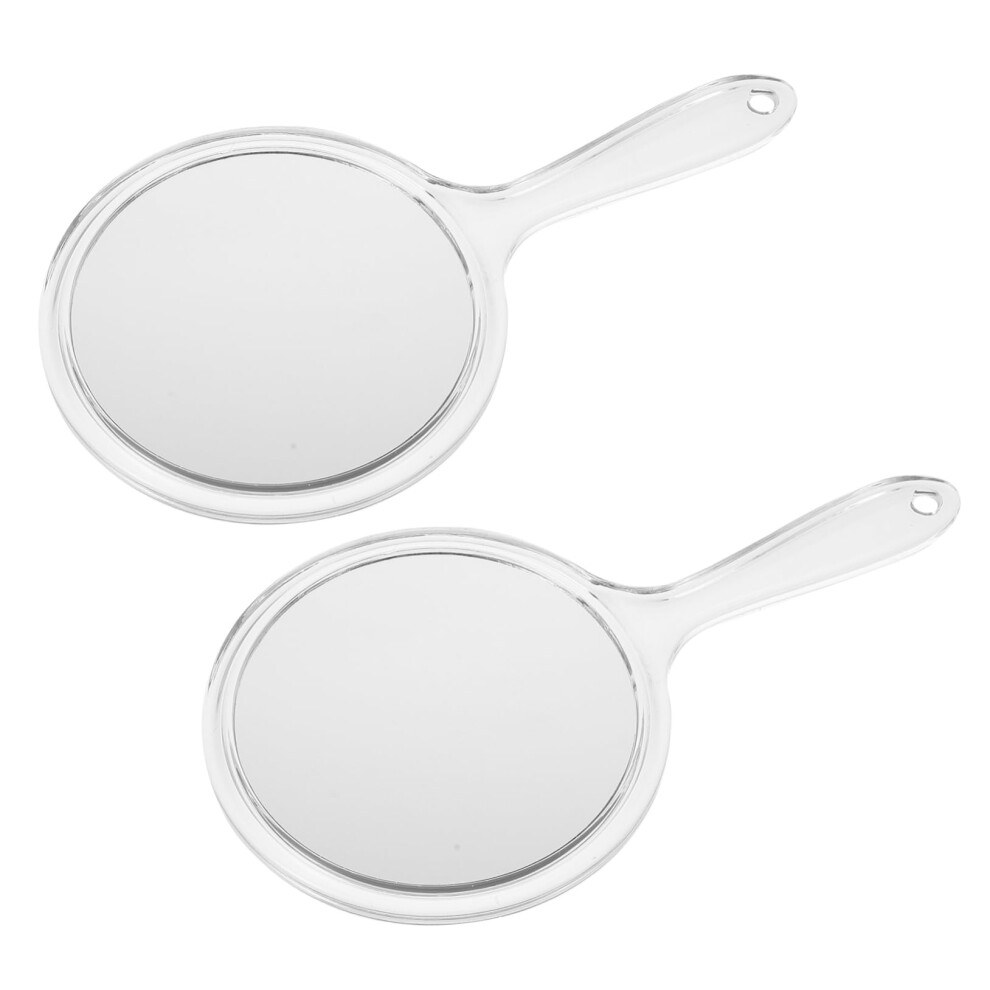 Double-Sided Makeup Mirror Plastic Small and Practical Cosmetic Mirror for Women with Compact Design and Clear Reflection